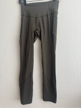 lululemon athletica Olive Green Seam Detail Leggings